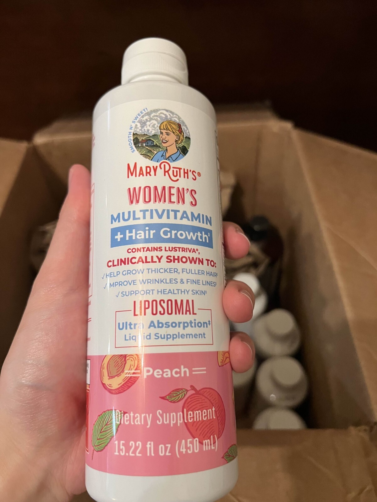 Women’s Multivitamin + Lustriva Hair Growth Liposomal | Biotin | 15.22 Fl Oz