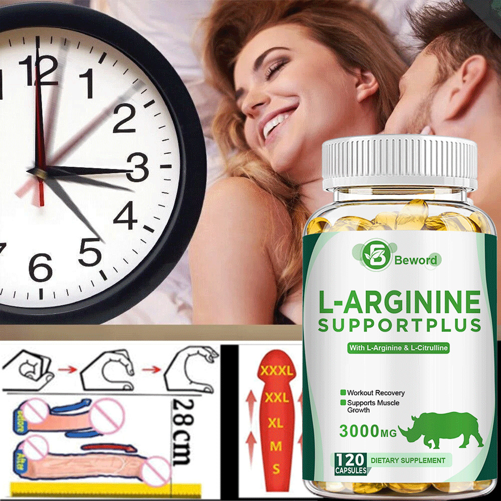 L-Arginine L-Citrulline 3000mg Extra Strength Nitric Oxide & Circulation Boost-