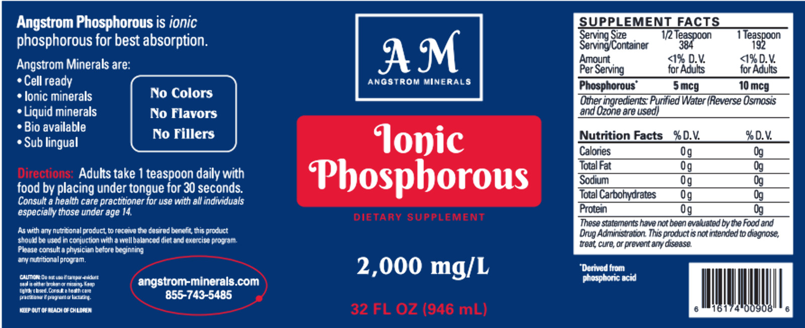 32 oz Angstrom Phosphorus Supplement by Angstrom Minerals