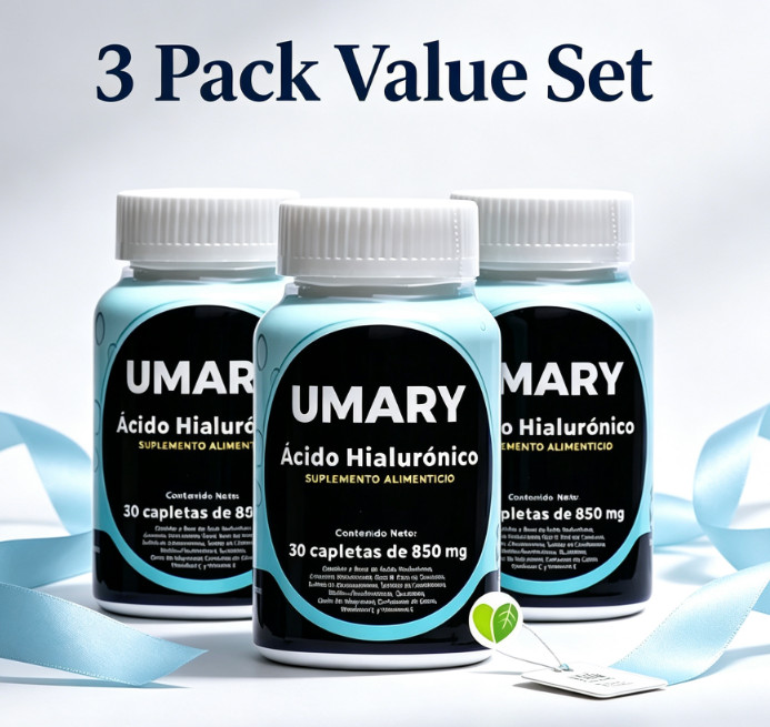 New 3 bottles Hyaluronic Acid 30 Capsules 850mg Daily Health Supplement US-*