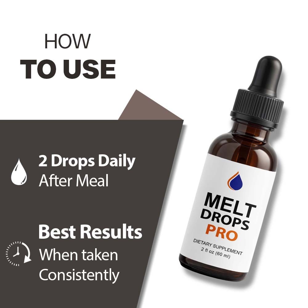 (6 Pack) Melt Drops Pro for Weight Loss – Premium Fat Burning Support Formula