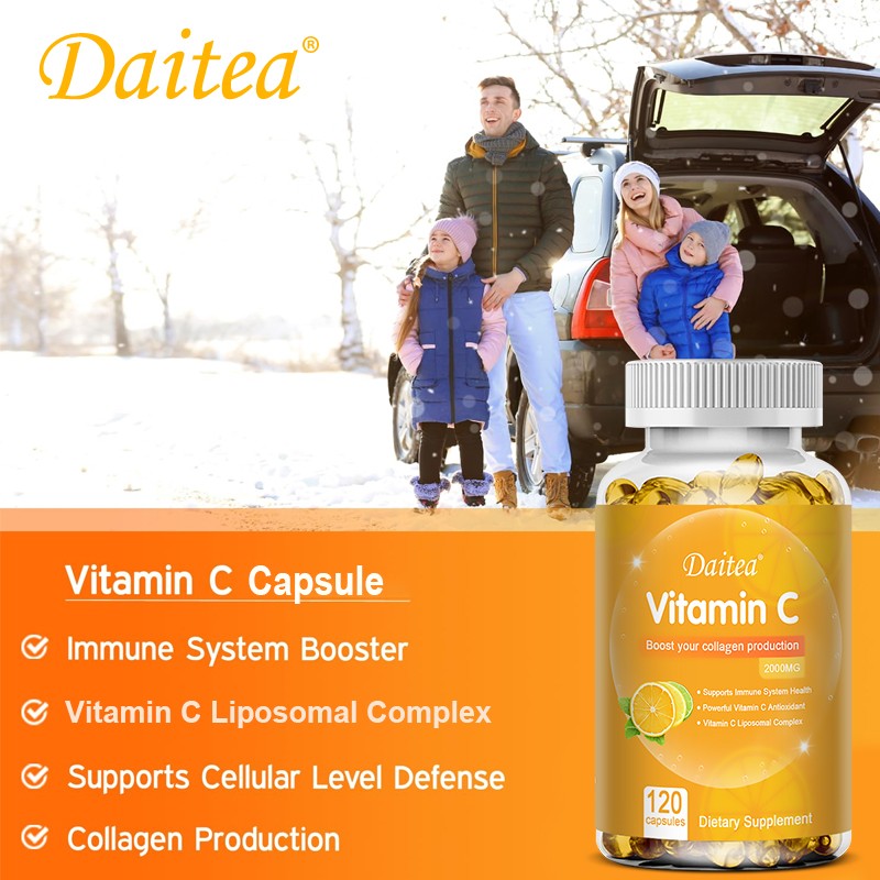 Vitamin C Liposomal Complex 1600 Mg – Immune System Support 30/60/120 Capsules