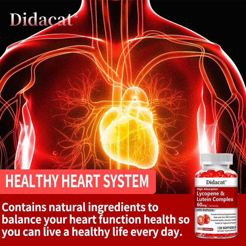 Lycopene & Lutein Complex 60mg per serving 30/60/120 Softgels (Non-GMO)