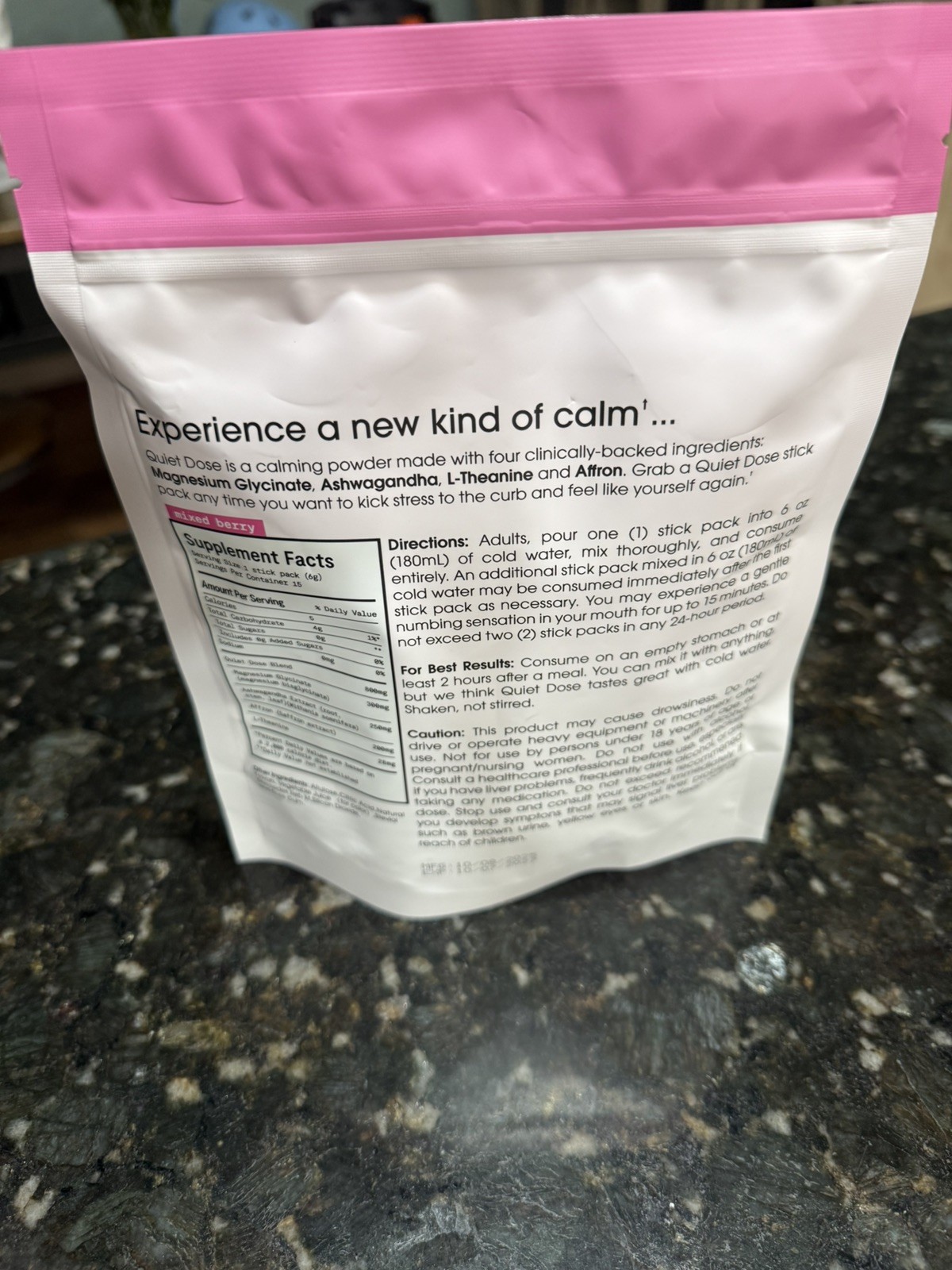 Quiet Dose Calming Tonic, Quiet Dose Drink with Magnesium Glycinate, Ashwagandha
