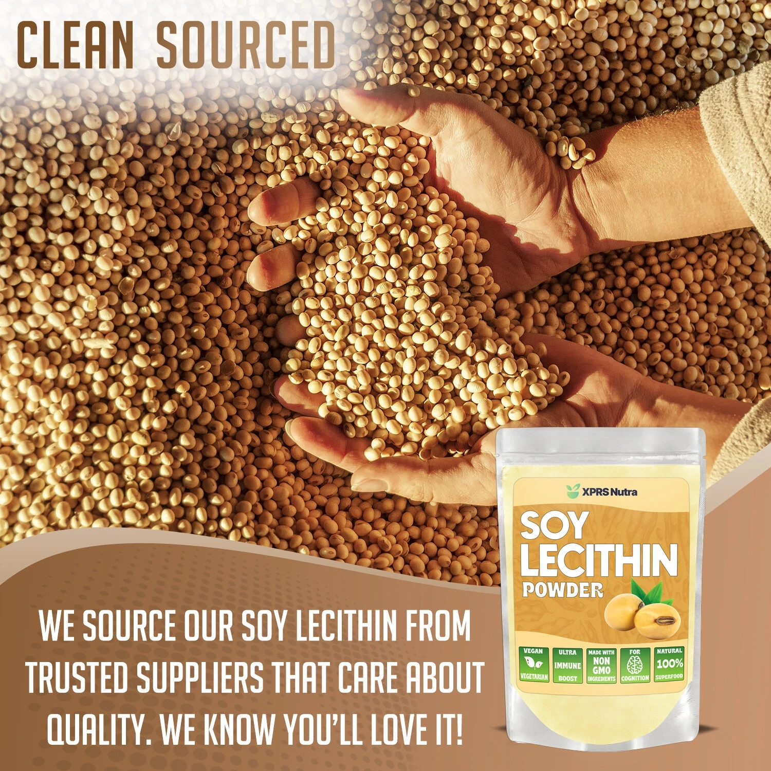SOY LECITHIN POWDER Emulsifier Cooking Aid High in Choline Antioxidant 4 Brain