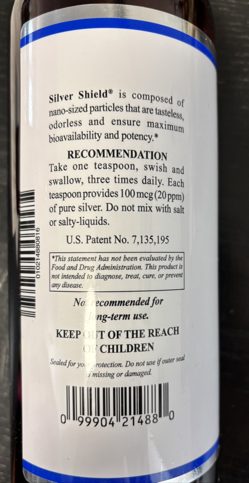 New Sealed Nature’s Sunshine Silver Shield Liquid 32 Fl Oz Exp. 03/2025 Immune