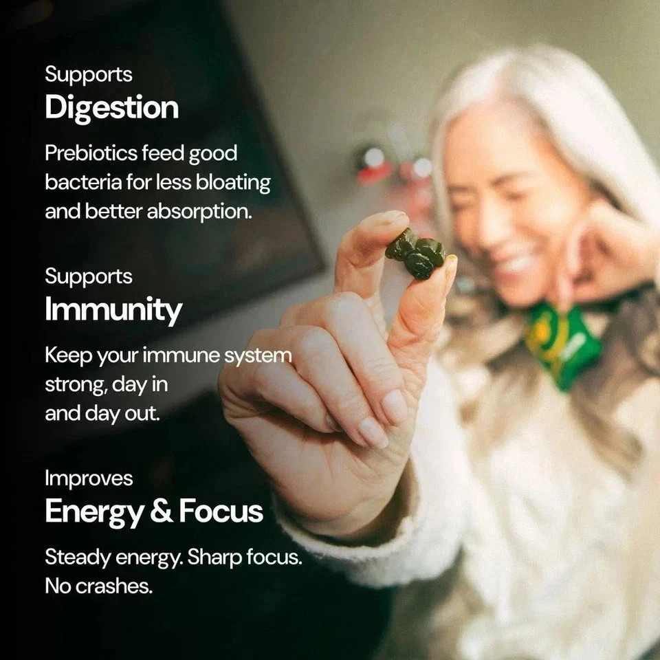 Gruns Low Sugar – SuperFoods Greens Gummies, Sweet Taste – 28 Pack