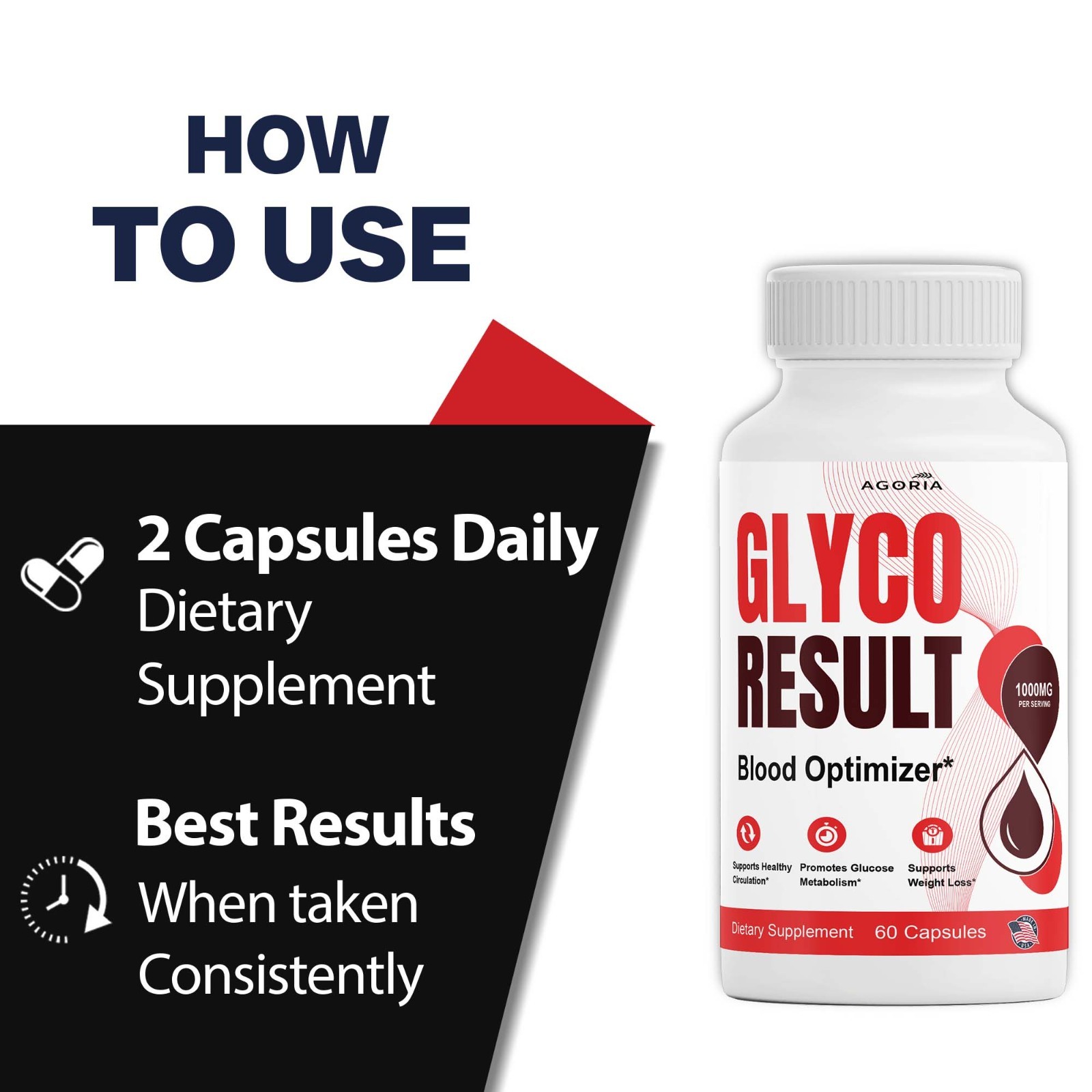 (1 Pack) Glyco Result Advanced Blood Health Support Formula, GlycoResult Pills