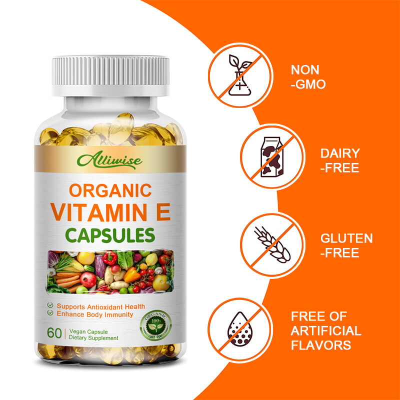Vitamin E 1000 IU 120 Capsules – Supports Skin, Hair, Immune and Eye Health