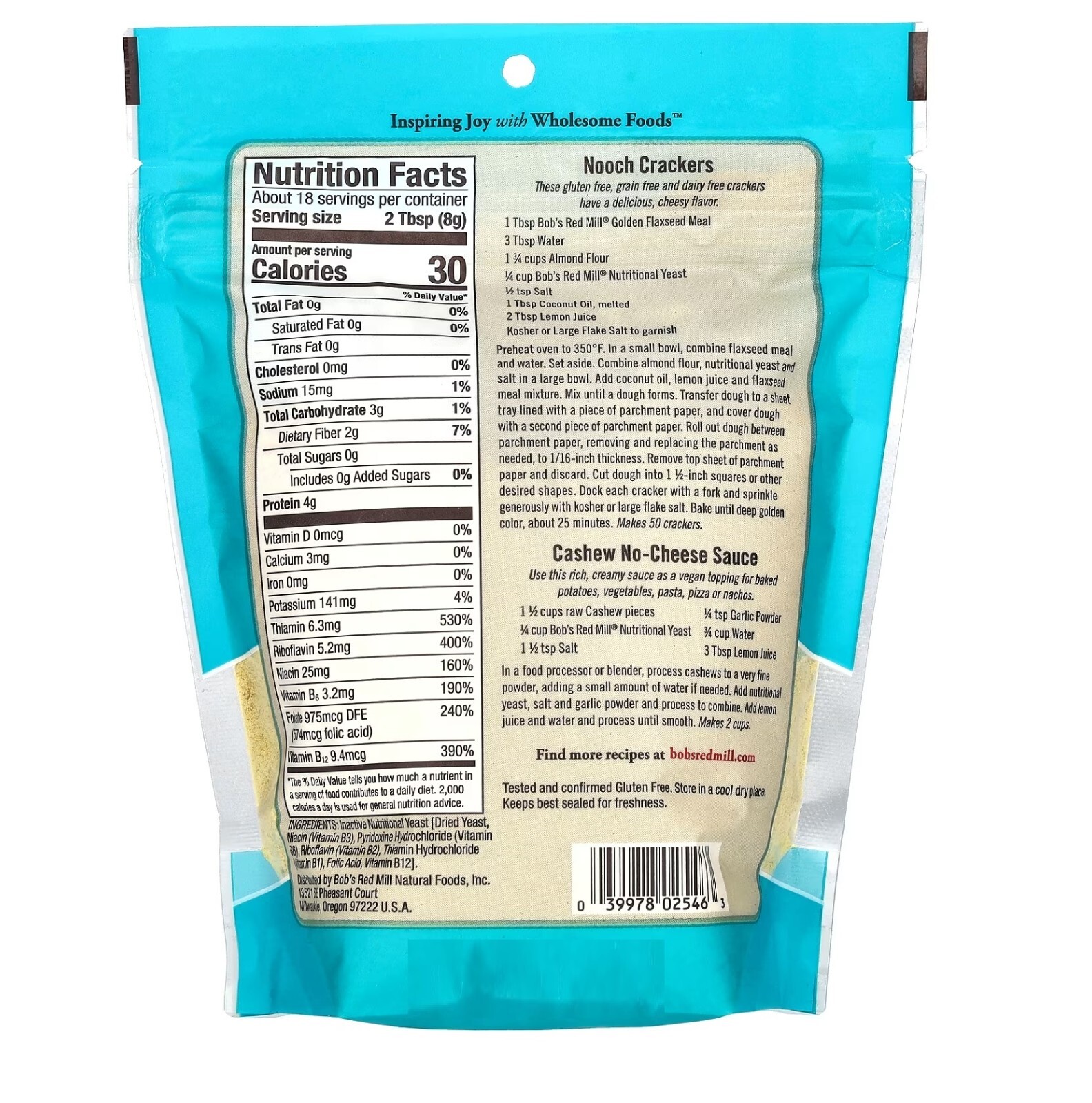 3 PACK – Bob’s Red Mill Large Flake Nutritional Yeast – 5 oz!!