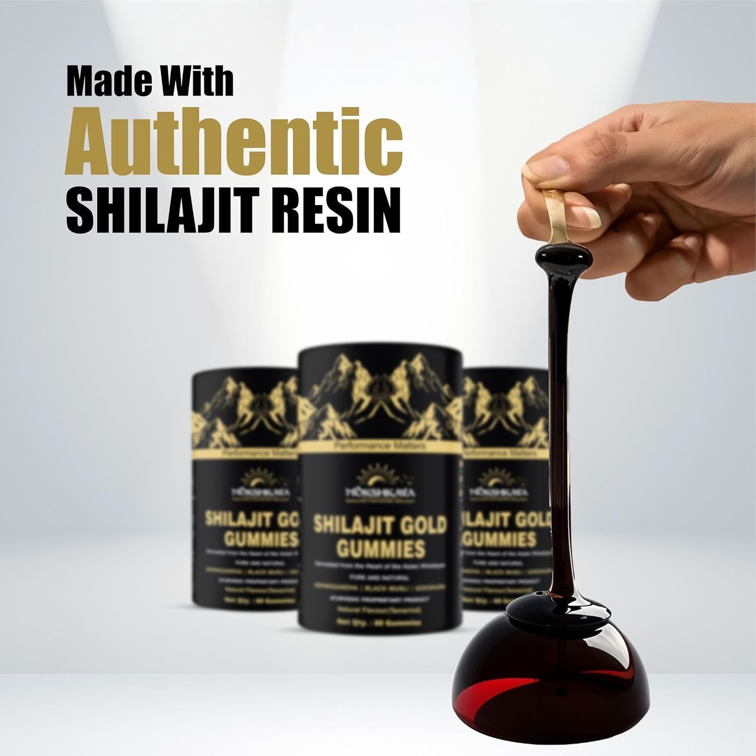 Premium Shilajit Gummies for Energy & Focus Himalayan Gold Grade 60 Pack