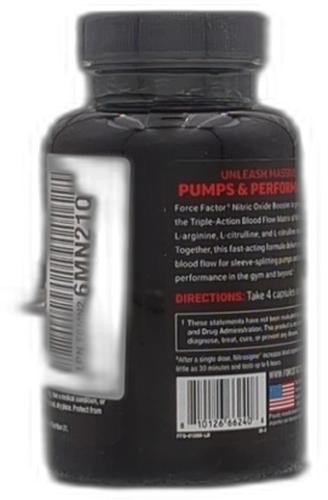 *2028-10-1* Force Factor Nitric Oxide Booster, Fast-Acting Formula with