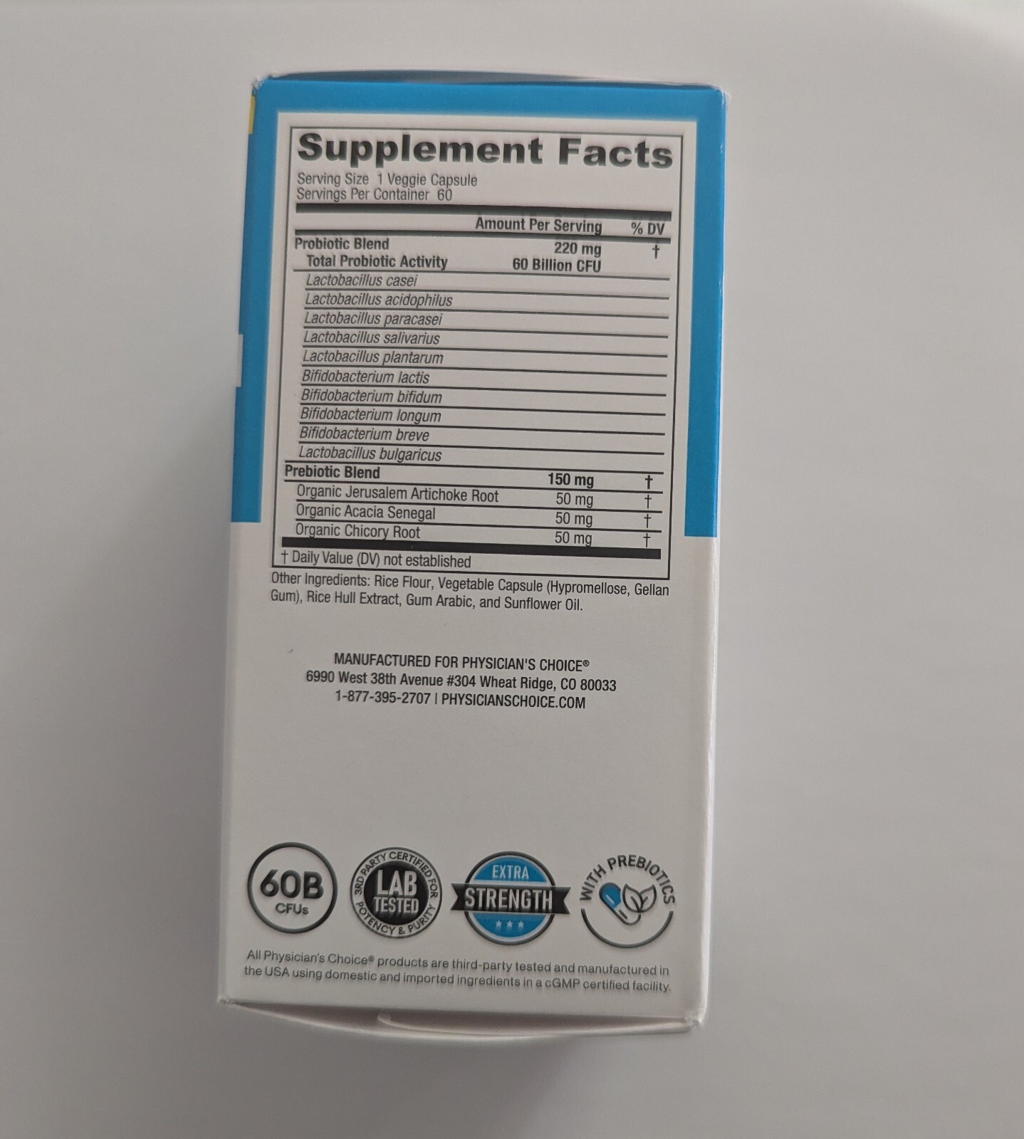 Physician’s Choice 60 Billion Probiotic – 60 Capsules – Exp: 2026 – USA SELLER