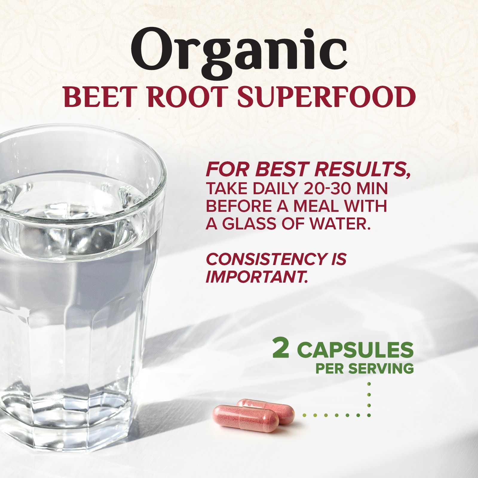 Beet Root Capsules 1300mg Beetroot Powder Extract
