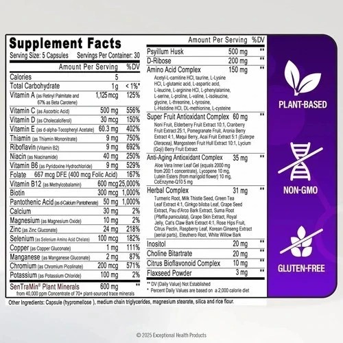 IMMUNO The Ultimate Multivitamin & Immune Support Supplement 300 Capsules