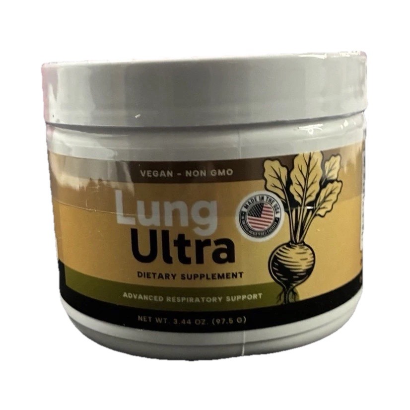 Pure Well Health Lung Ultra Respiratory Support Powder, Apple, Vegan 3.44oz