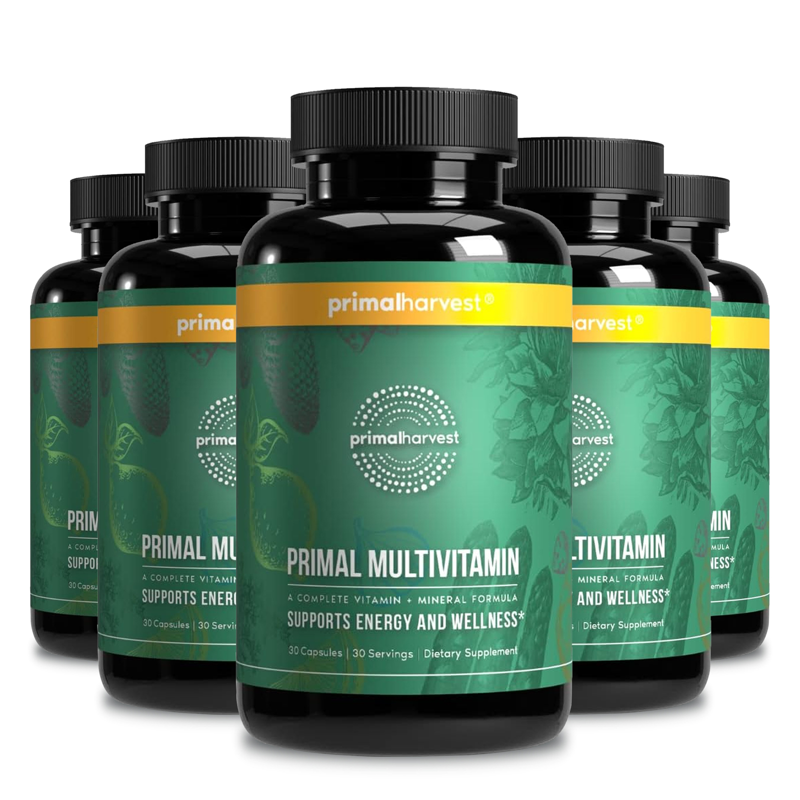 Primal Harvest Health Multivitamin – Minerals – Energy Immune Brain Heart Primal