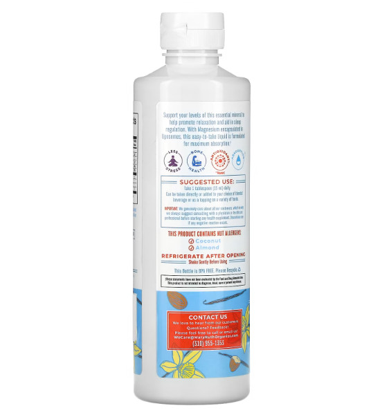 Magnesium Calm Liposomal, Almond Vanilla, 15.22 fl oz (450 ml)