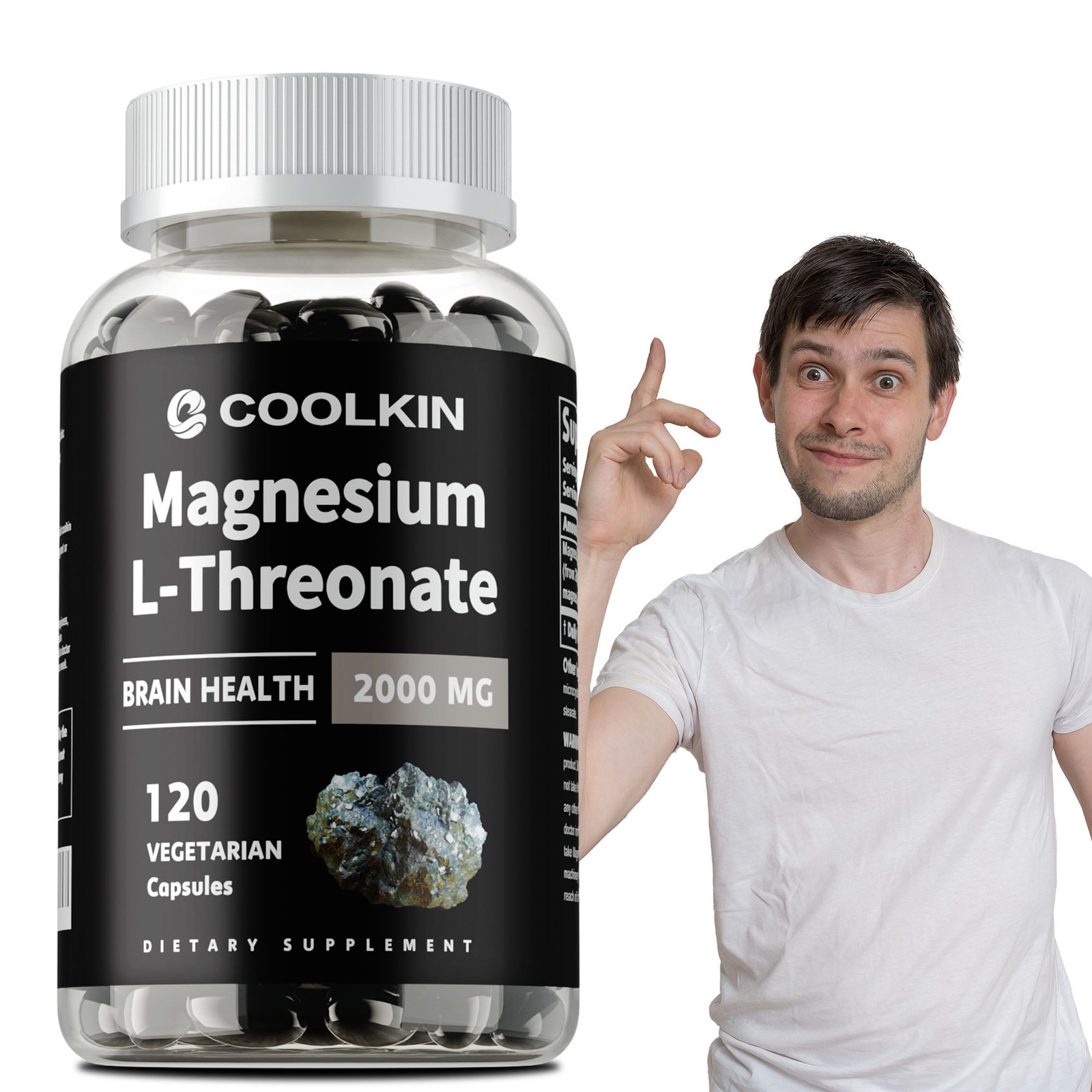 Magnesium L-Threonate 2000mg- High Absorption Brain & Nervous System Health
