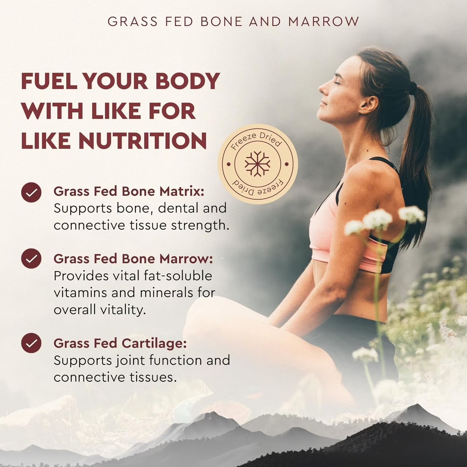 Ancestral Supplements Grass Fed Bone Marrow – 180 Capsules – New – Free SHIPPING