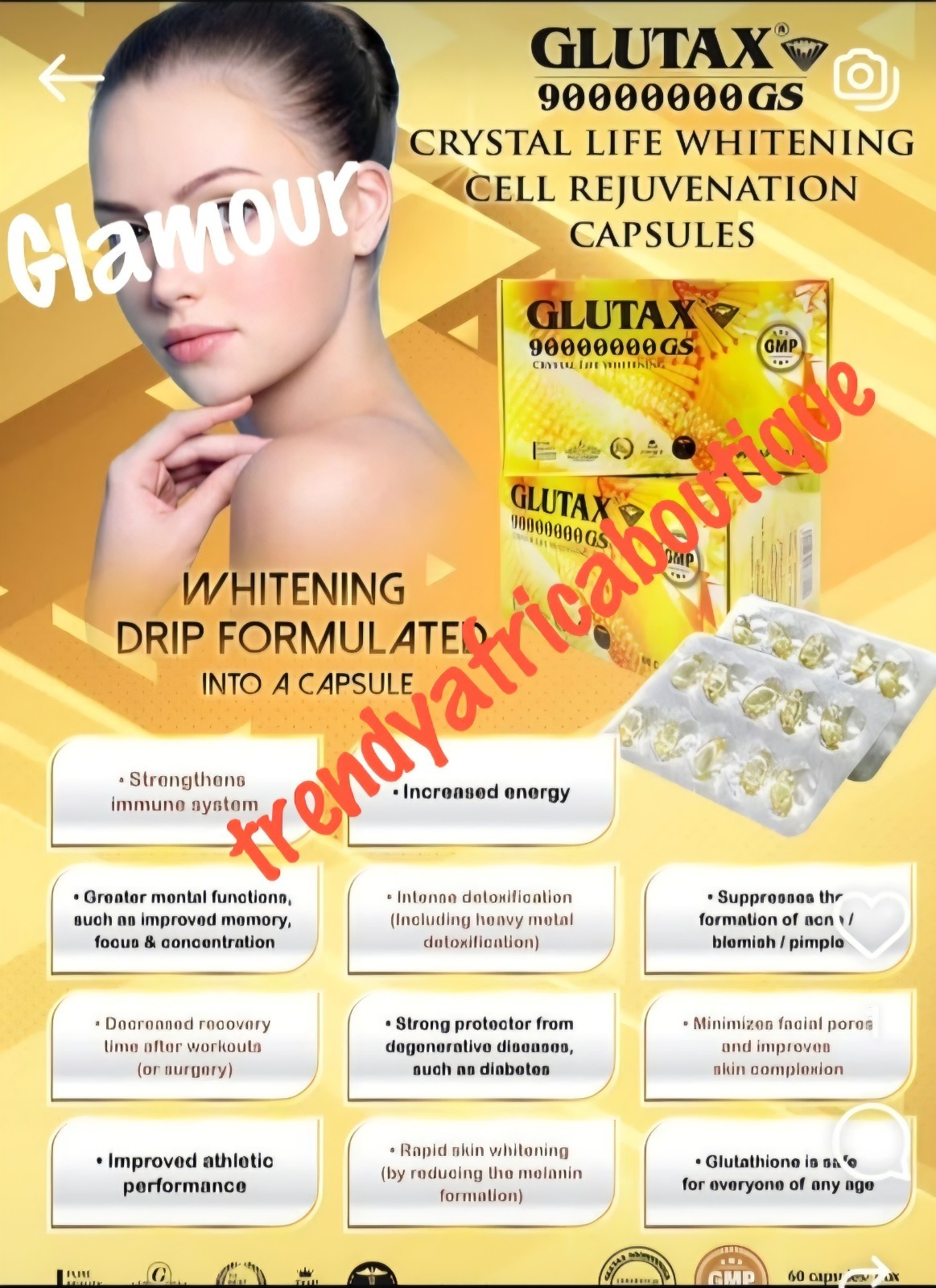 Glucenta Diamond premiere + OCTA gluta duo glowing skin