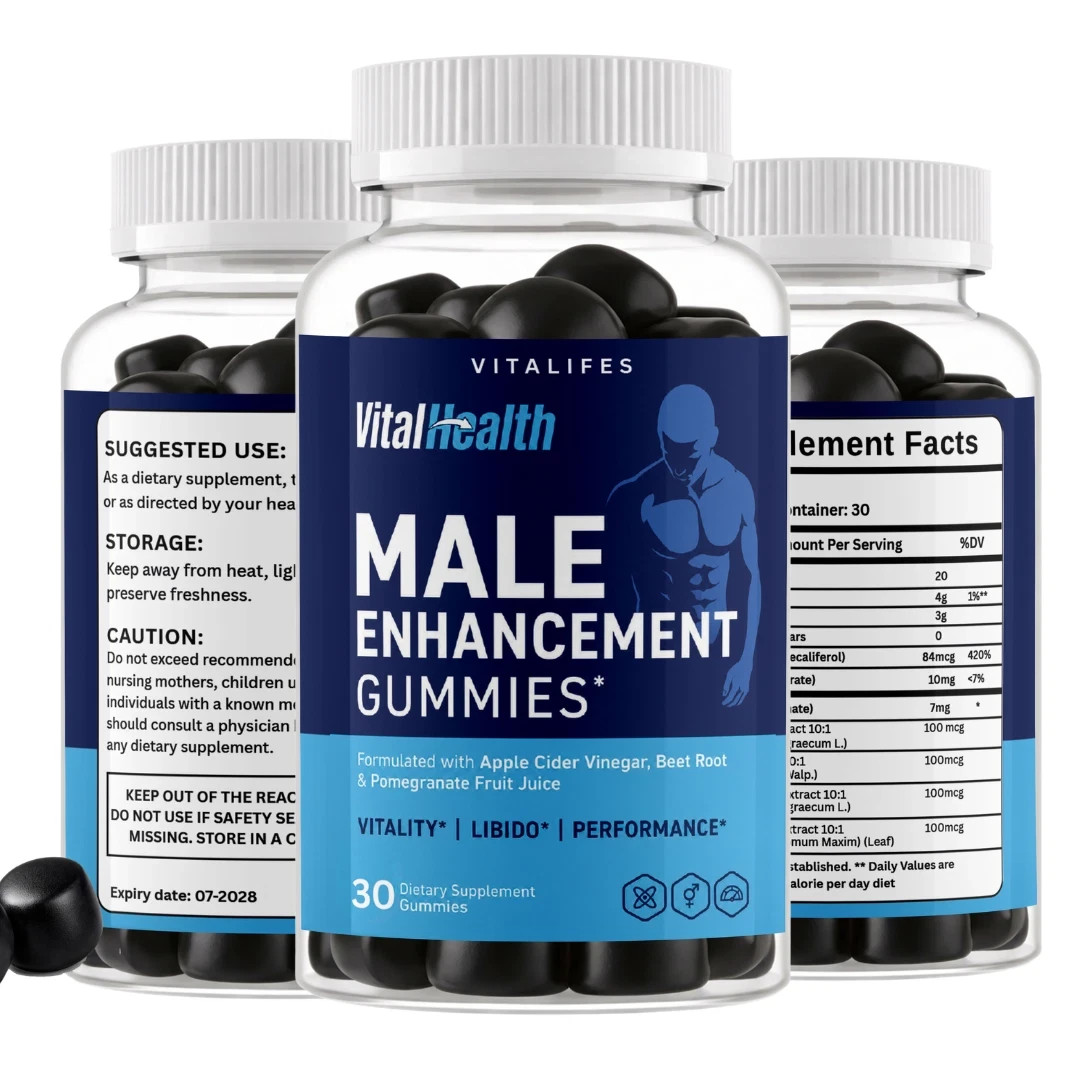(1 Pack) VitalHealth Gummys Male Health Support Vitamin Vital Health 30 Gummies