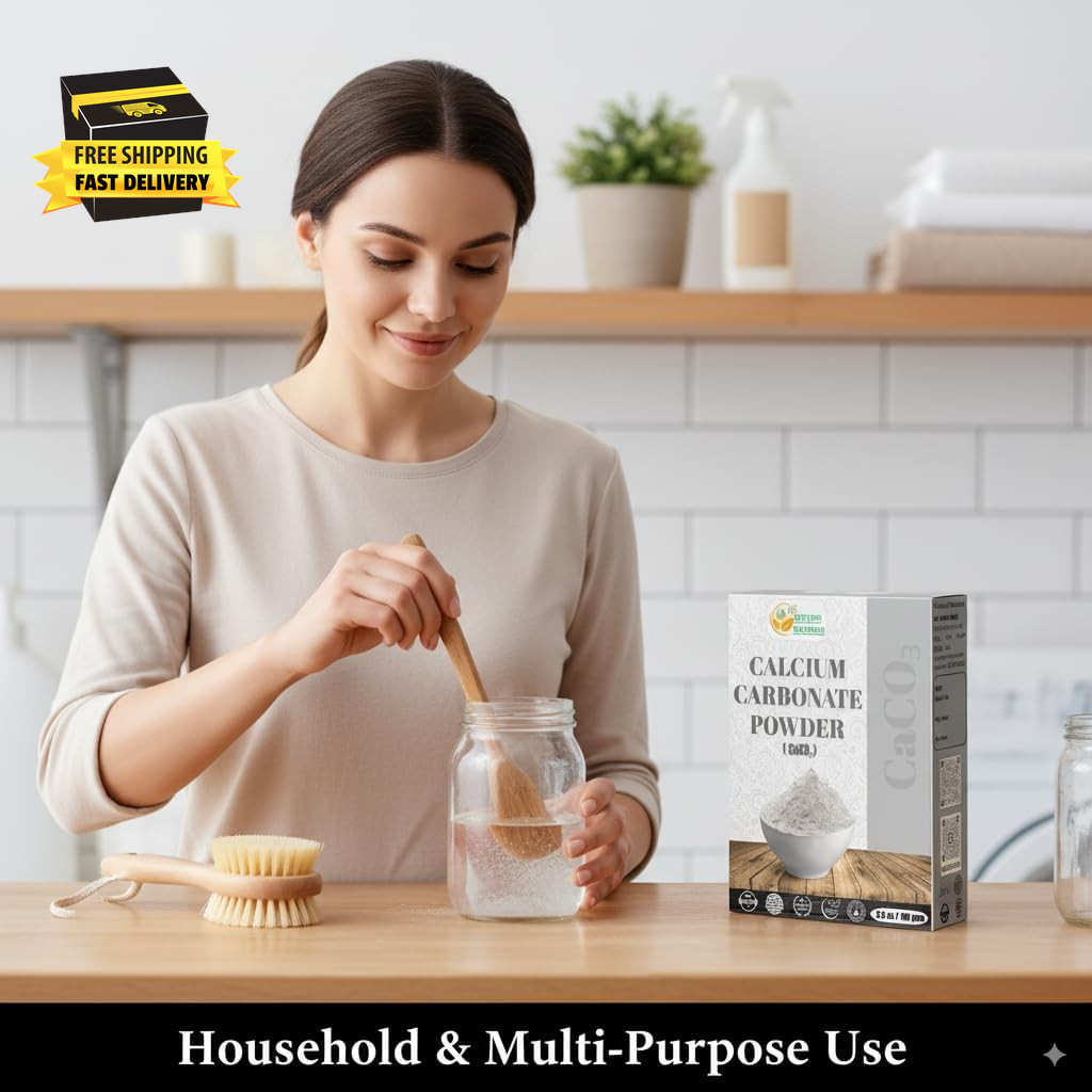 Calcium Carbonate Powder Food Grade Calcium Supplement for Cooking and Baking, A