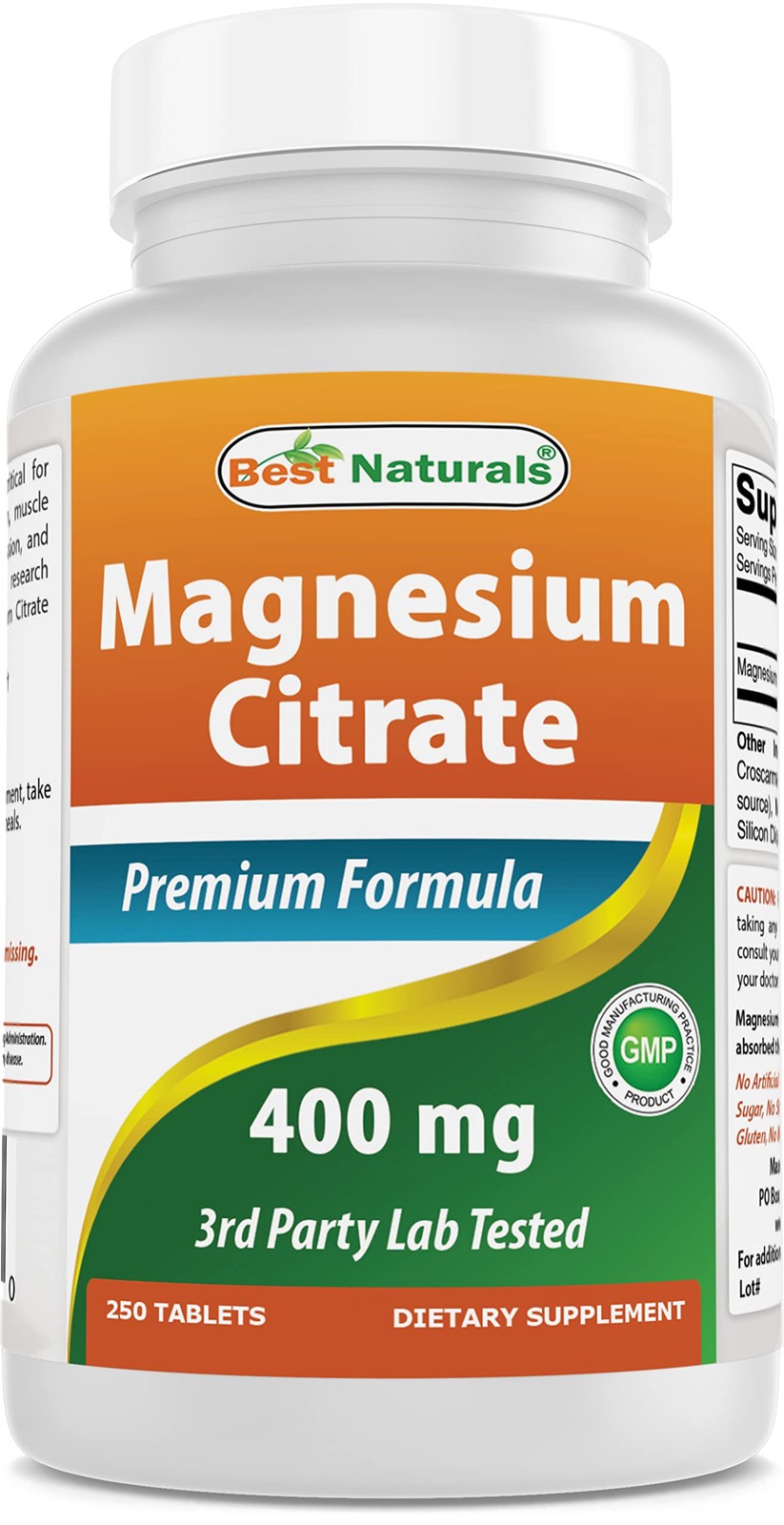 Best Naturals Magnesium Citrate (Citrato de 250 Count (Pack of 1), No Color