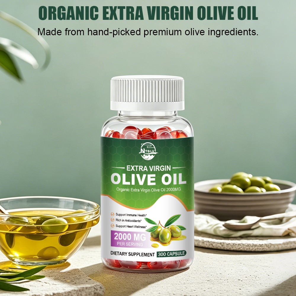 Olive Oil 2000mg 300 Capsules Heart Wellness Dietary Supplement