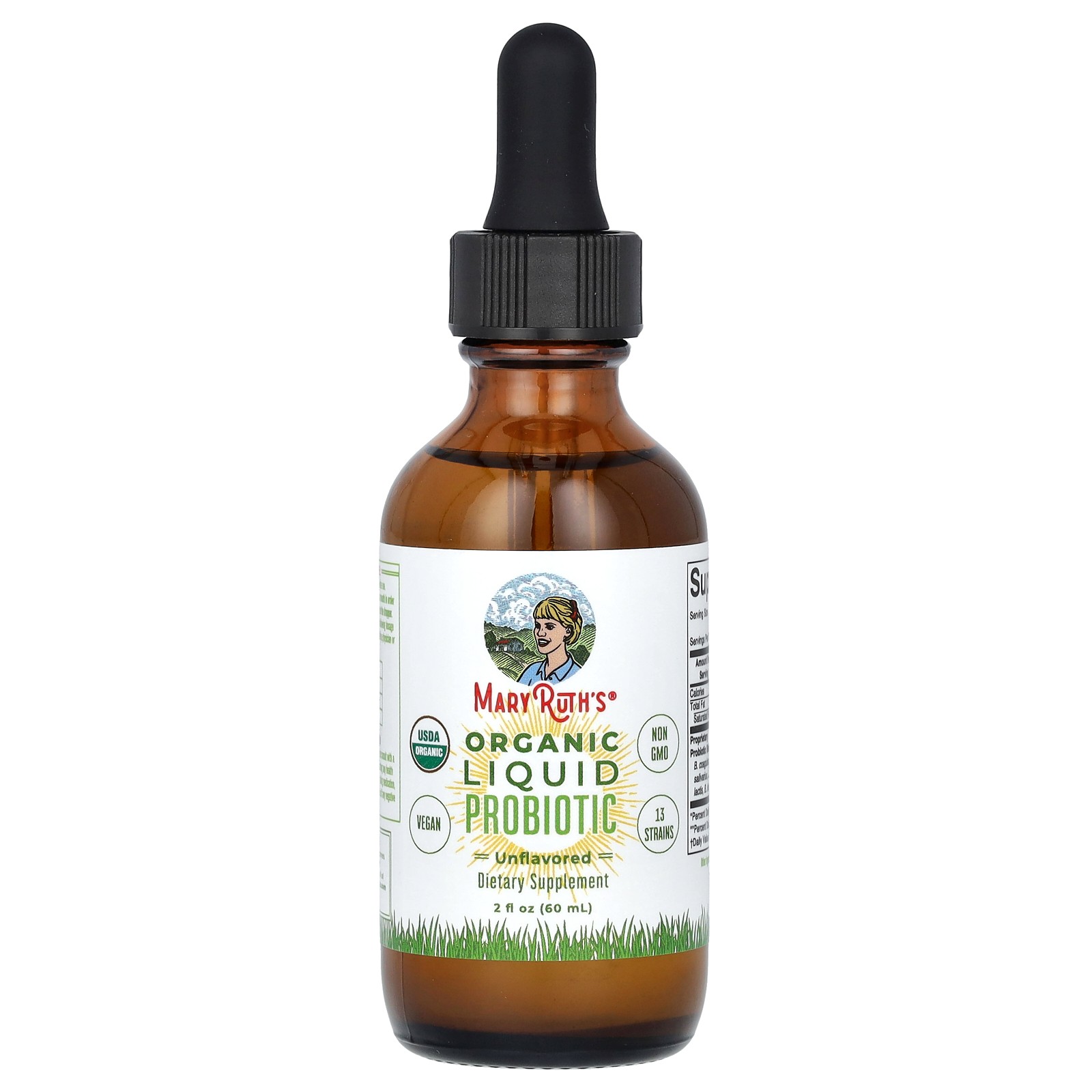 Organic Liquid Probiotic, Unflavored, 2 fl oz (60 ml)