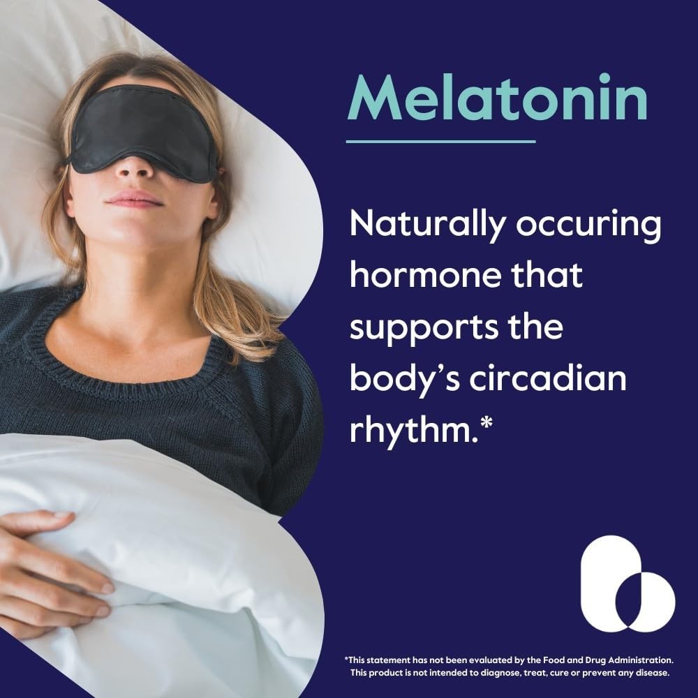High Dose Melatonin 20mg – 120 Vegan Capsules – Non-GMO, Gluten-Free, Sleep Aid