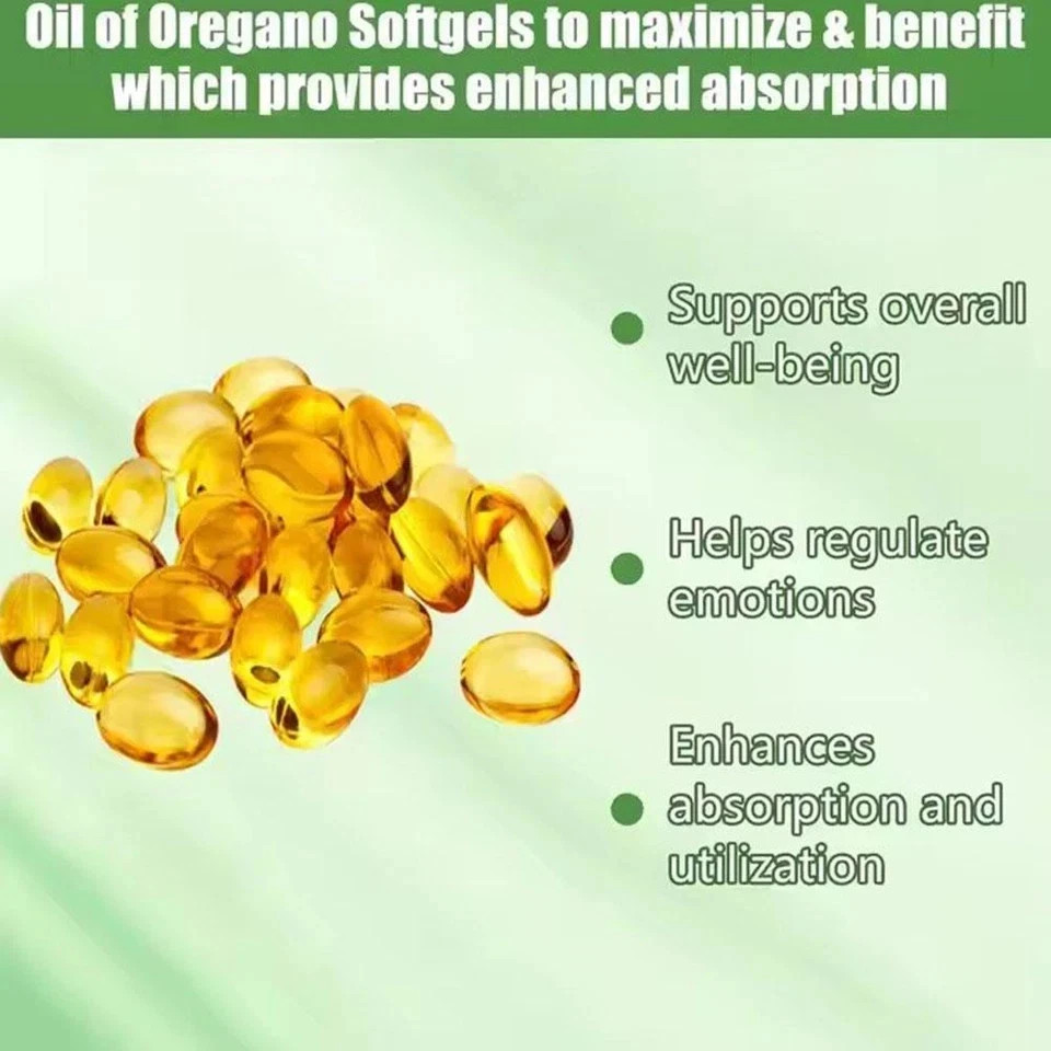 Oil of Oregano Softgels with Black Seed Oil – 6000mg Oregano Oil { Pack of 2 }