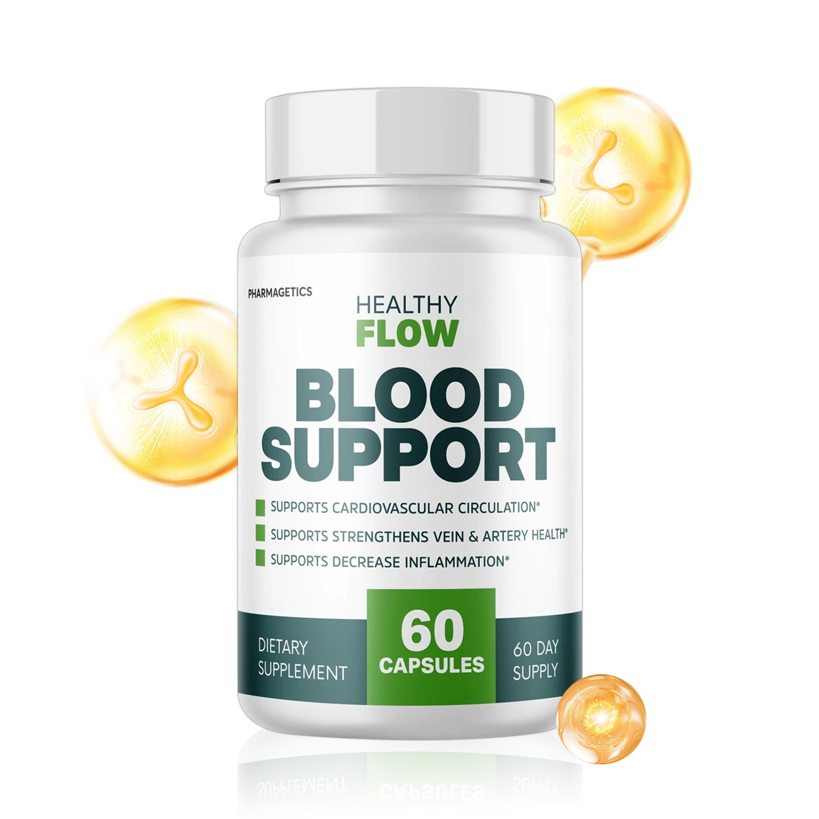 Healthy Flow Blood Support, Cardiovascular Circulation – 60 Genuine Capsules