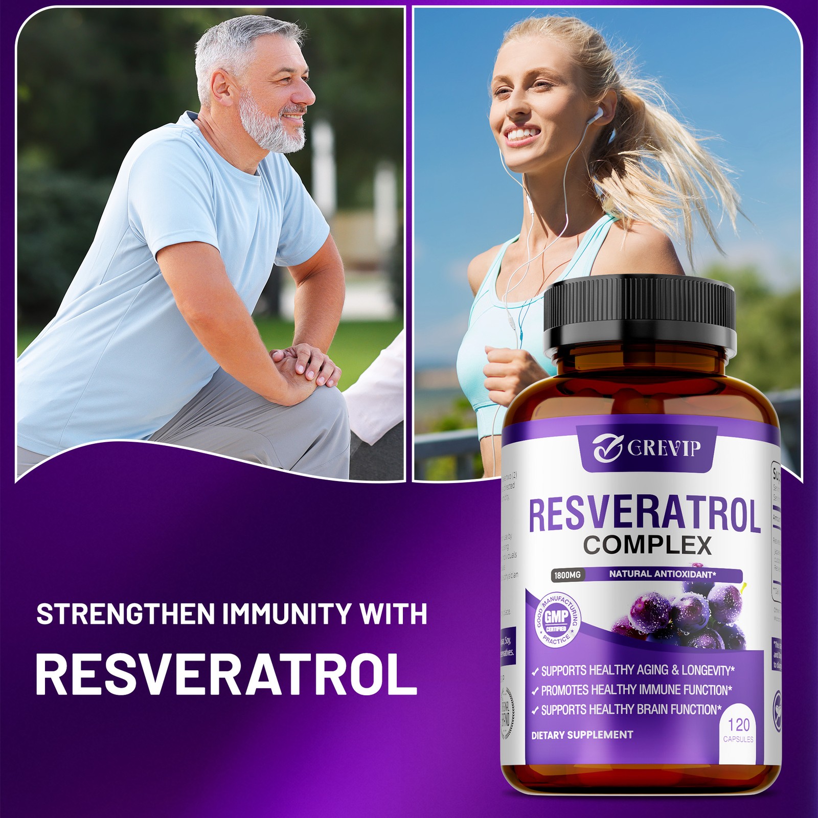 Resveratrol Complex 120pcs – Supports Cellular Energy and Repair, Skin Health