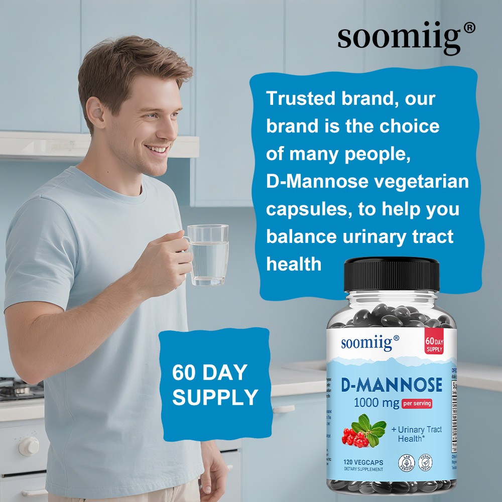 D-Mannose – 30/60/120 Capsules – 1000mg – for Kidney Function – Vegan