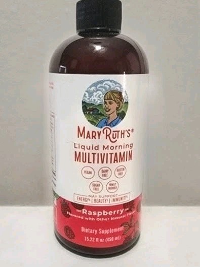 Liquid Morning Multivitamin, Raspberry, 15.22 fl oz (450 ml) Exp 05/27