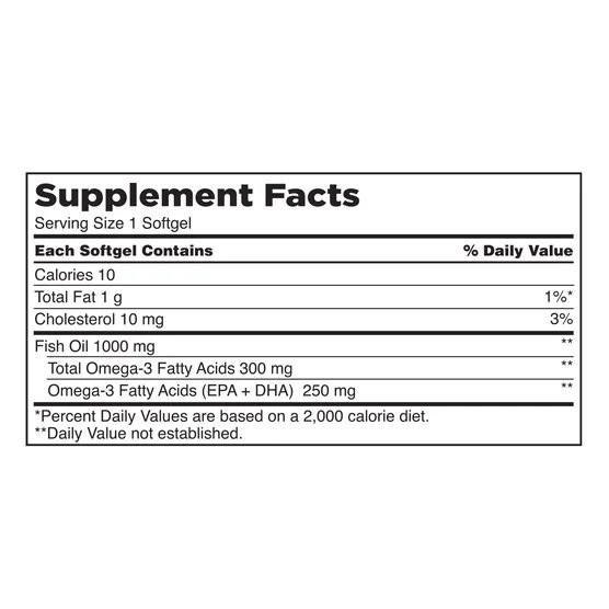Kirkland Signature Fish Oil 1000 mg Supports Healthy Heart 400 Softgels