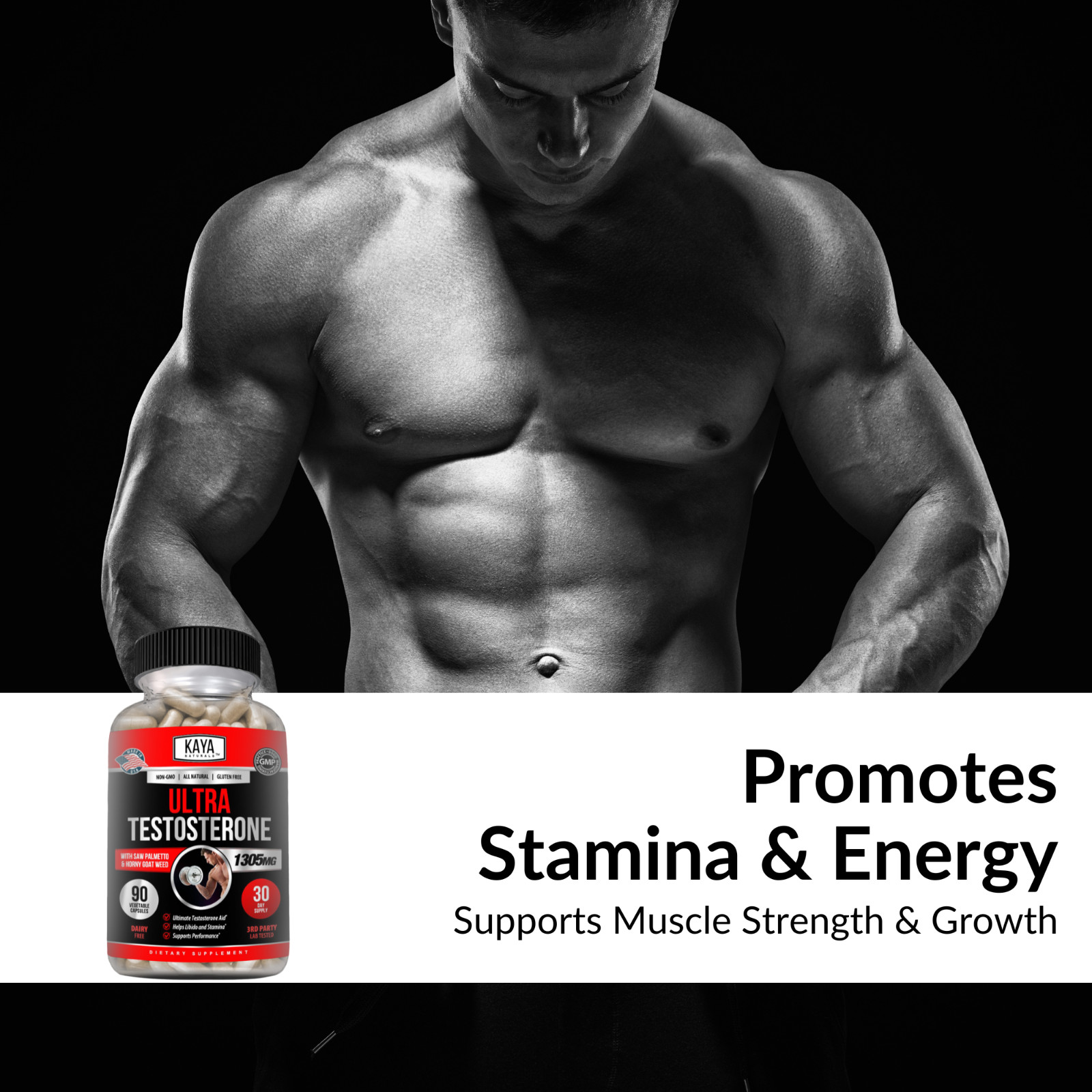 (2 Pack) Ultra Testosterone 90Ct, Muscle & Testosterone Support, Bodybuilding