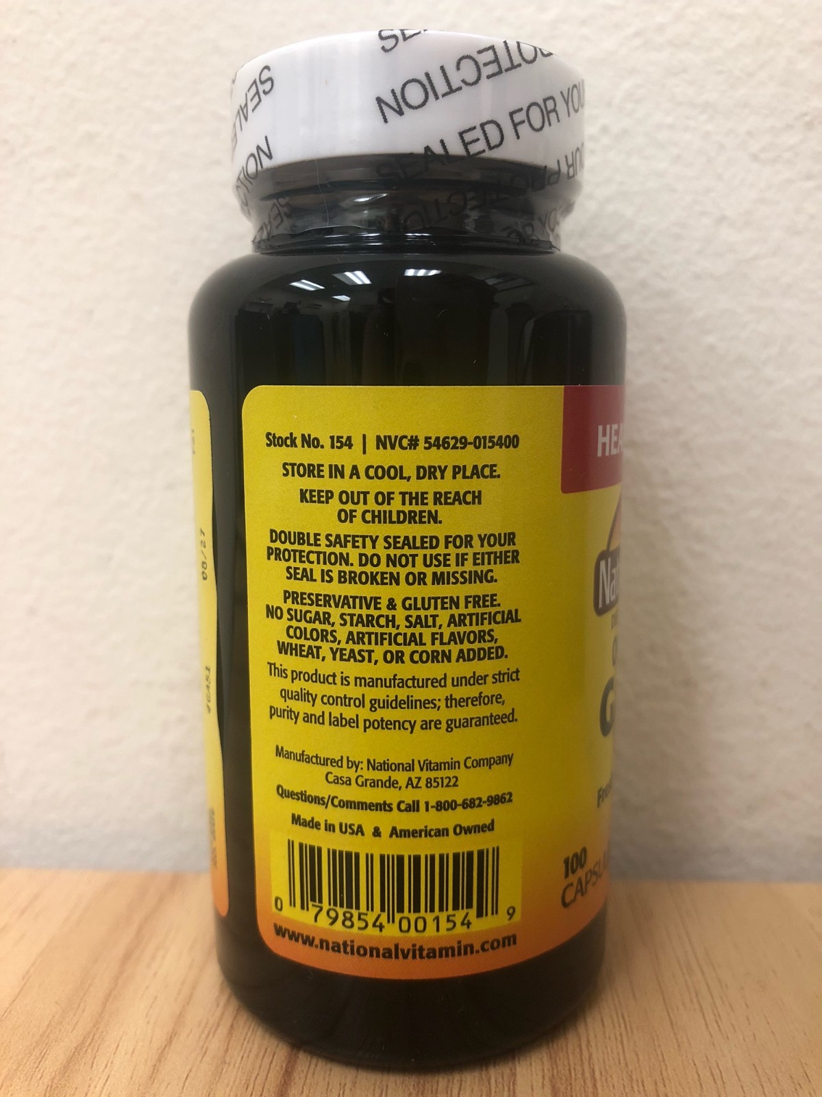 2 PACK Nature’s Blend Odorless Garlic Capsules 1250 mg 100 Ct