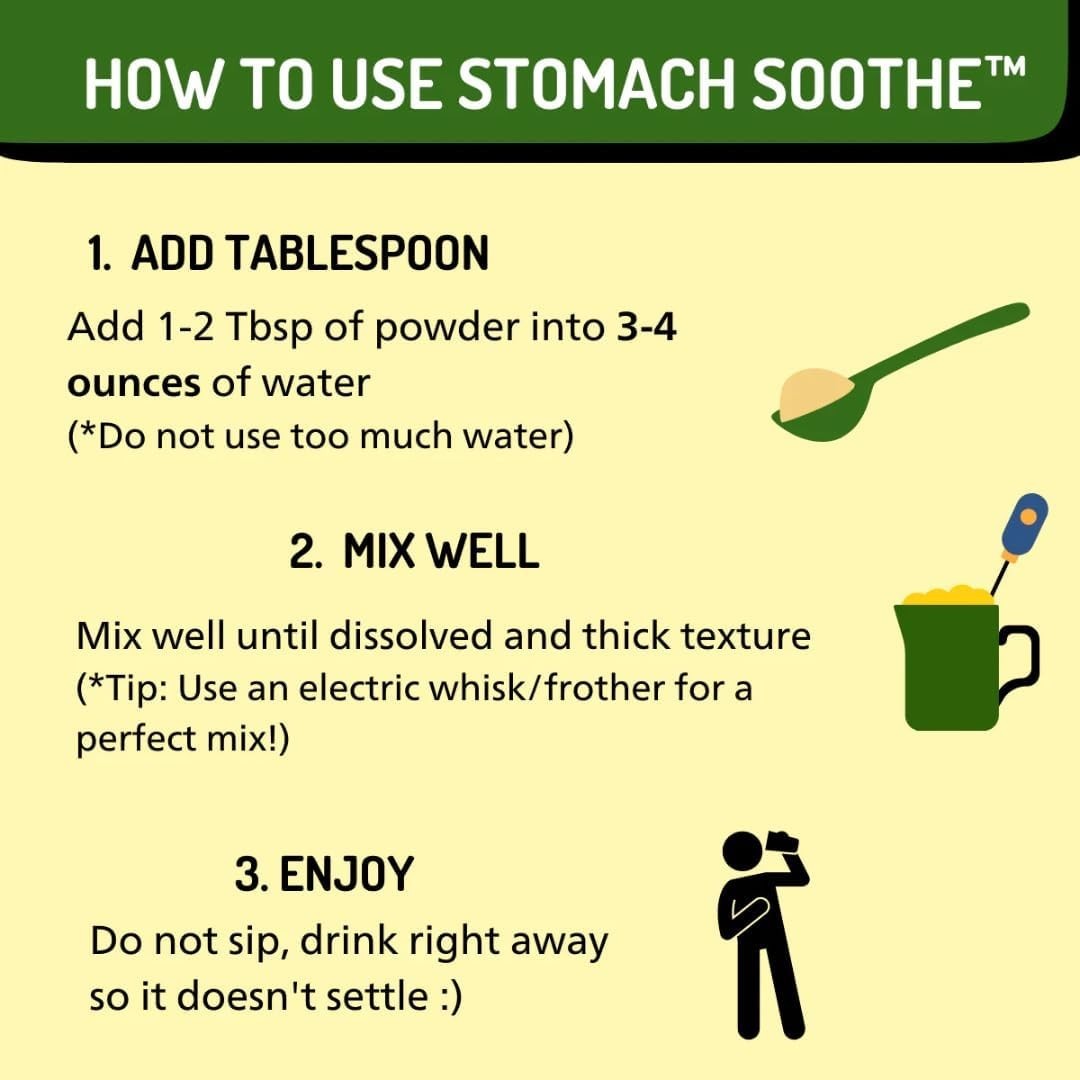 Soothe Naturals Stomach Soothe Digestive Relief & Support Amino Acid Powder 12oz