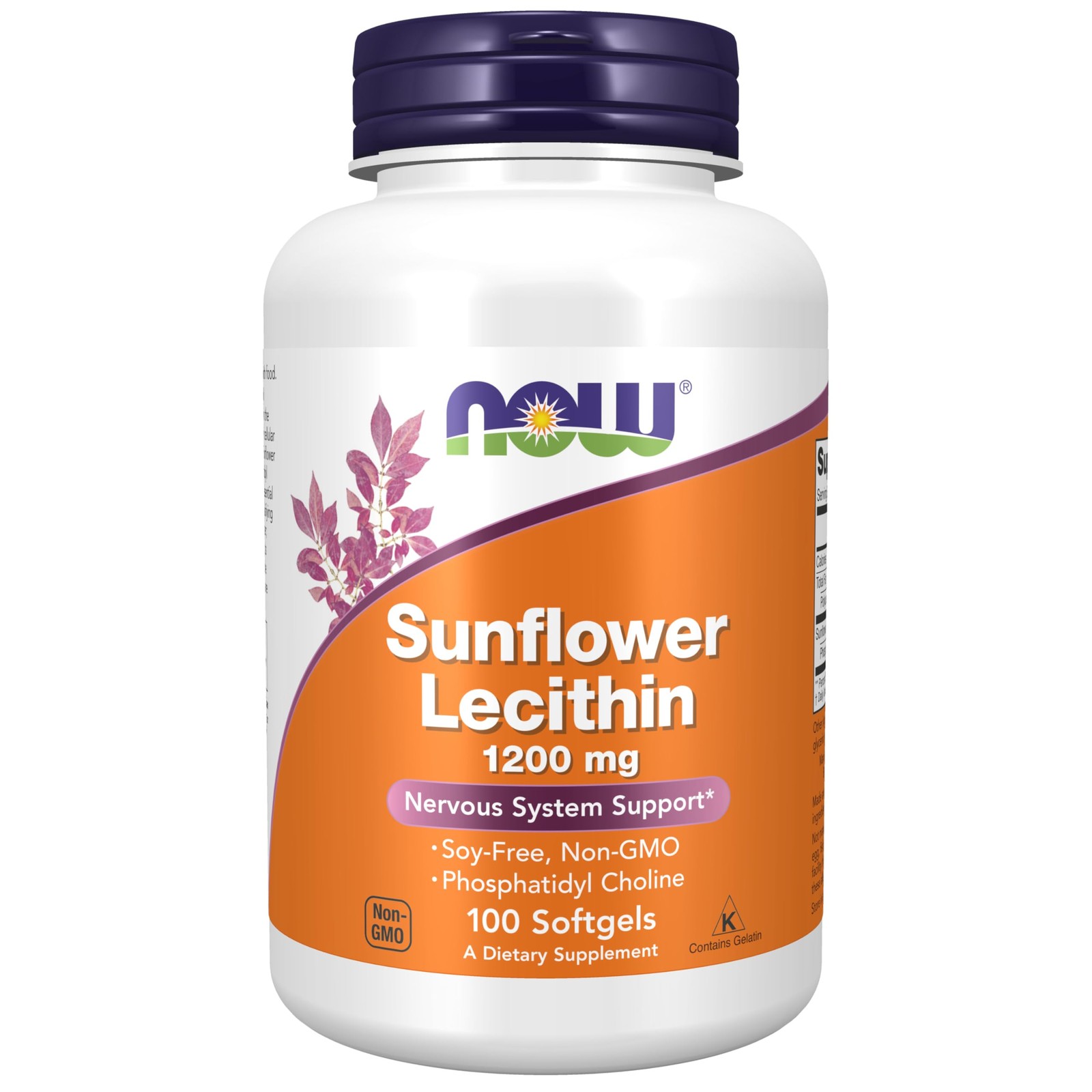 Foods Supplements, Sunflower 100 Count (Pack of 1), Amber/Red/Brown