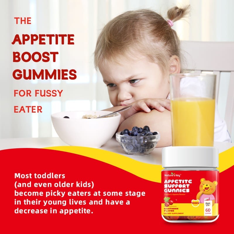 Appetite Booster Gummies Sugar Free 60 Count, Suitable for All Ages 60Ct
