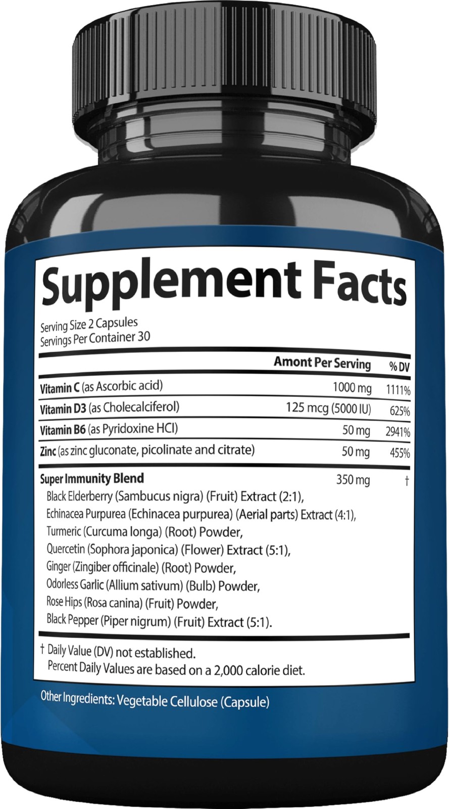 StrongVit Immune Support Supplement 12 in 1 Complex with 60 Count (Pack of 1)