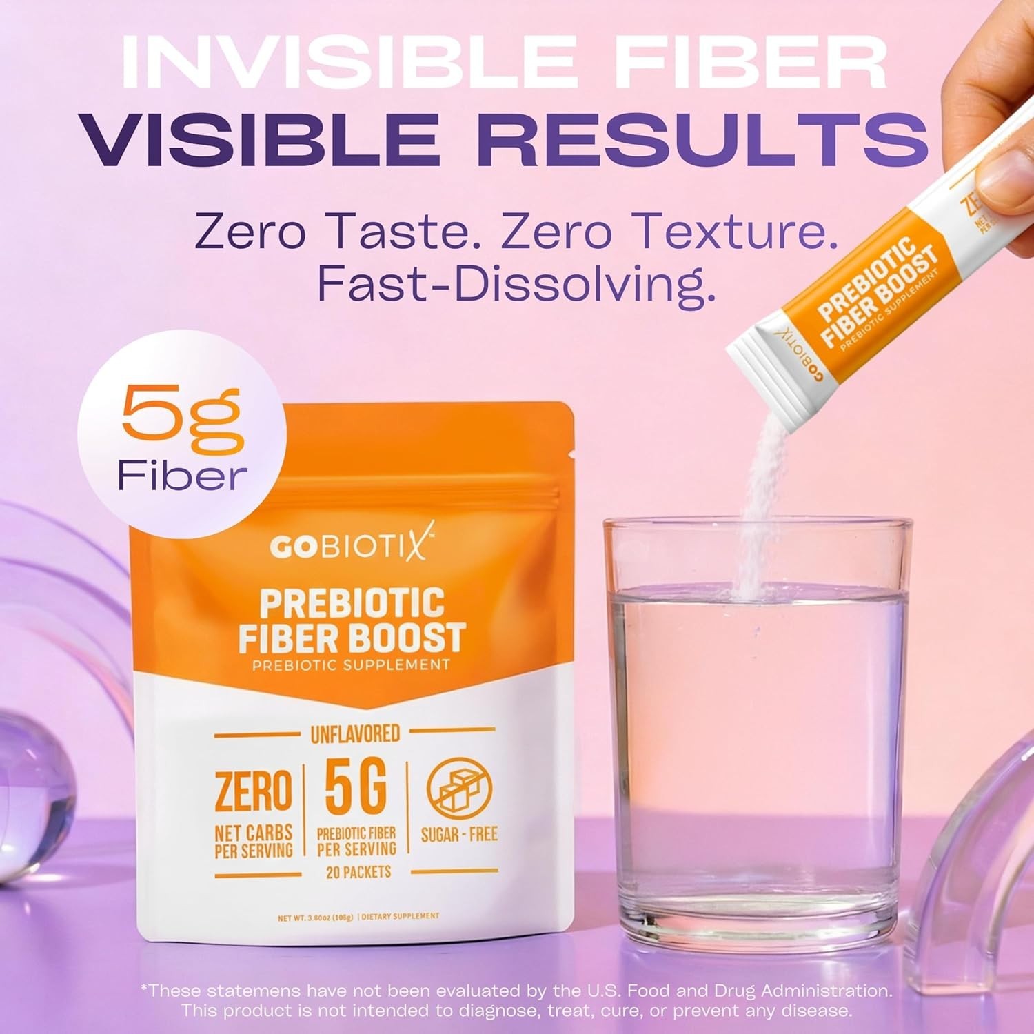 Plant-Based Prebiotic Fiber Powder for Digestive & Gut Health — Unflavored, ,…