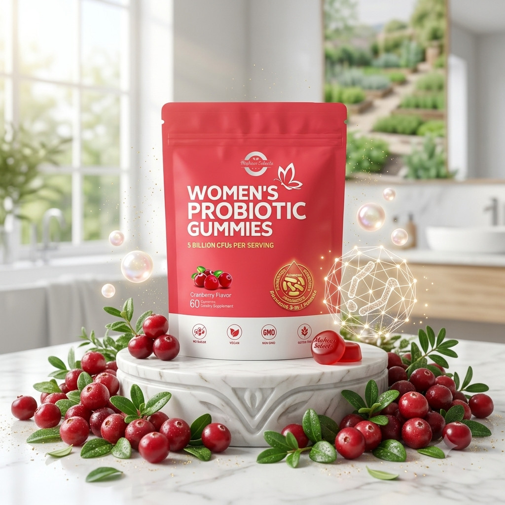 Vaginal Probiotics for Women, Feminine Balance pH Gummies 60ct/1bag