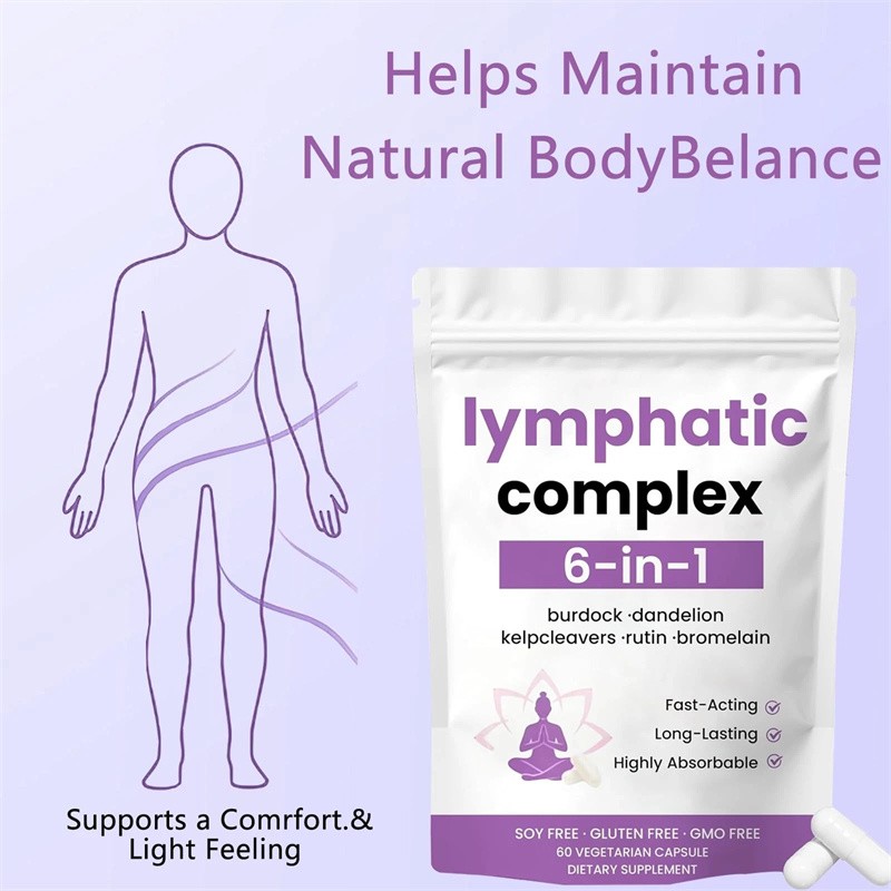 3X 6-in-1 Lymphatic Complex,Lymphatic Drainage Supplements|Herbal Blend HOT US