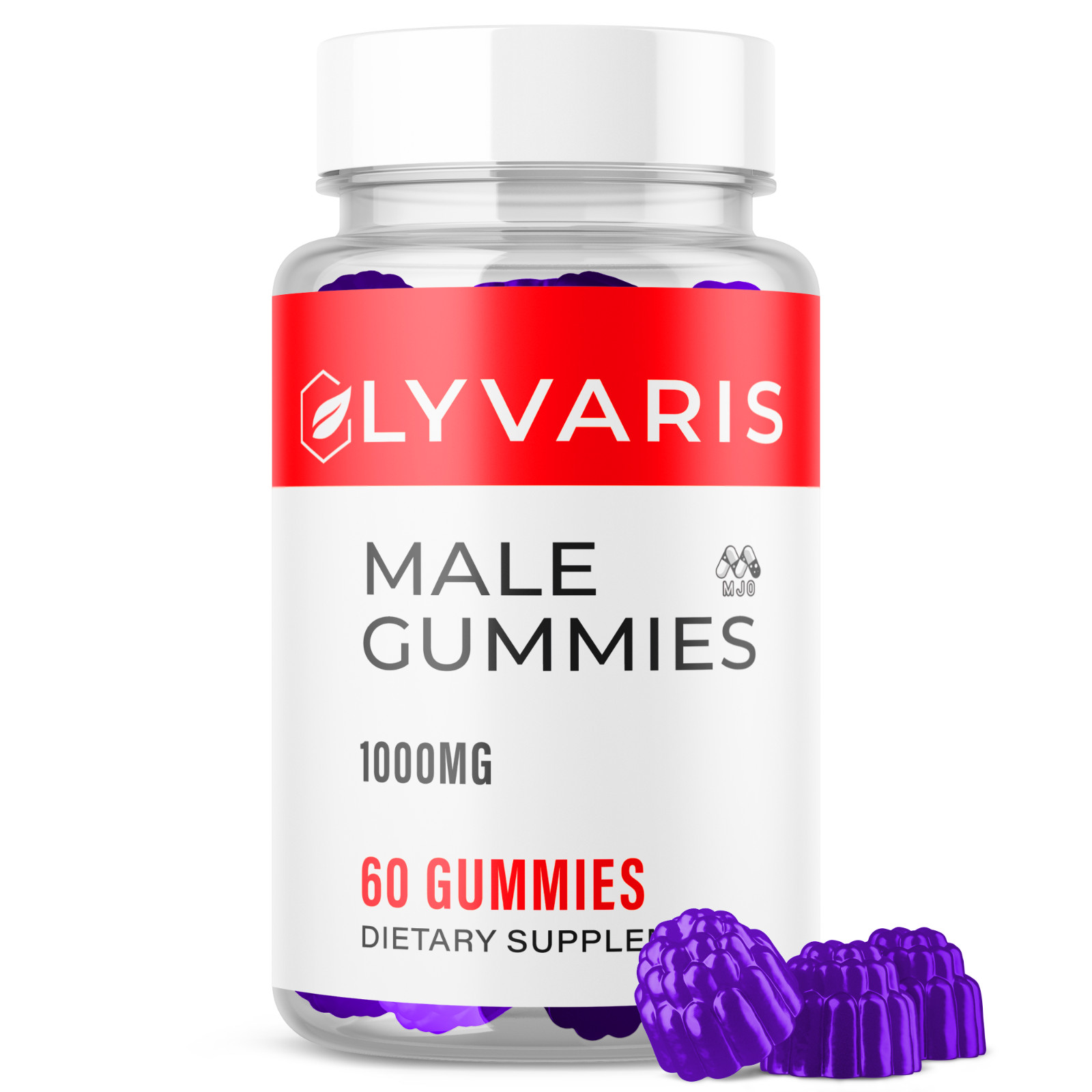 (1 Pack) Lyvaris Male Gummys Advanced Male Health Support Supplement 60 Gummies