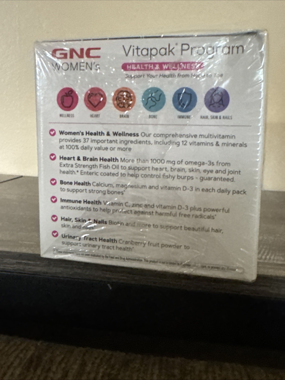 Lot 2 – GNC Womens Vitapak Program HEALTH & WELLNESS 30 Day Supply Multivitamin
