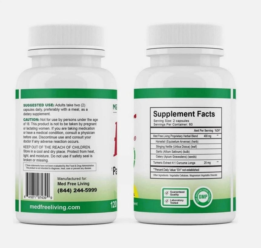 1-5pack Med Free Living Factor 5 Organic Joint & Muscle Support Complex 120Caps！