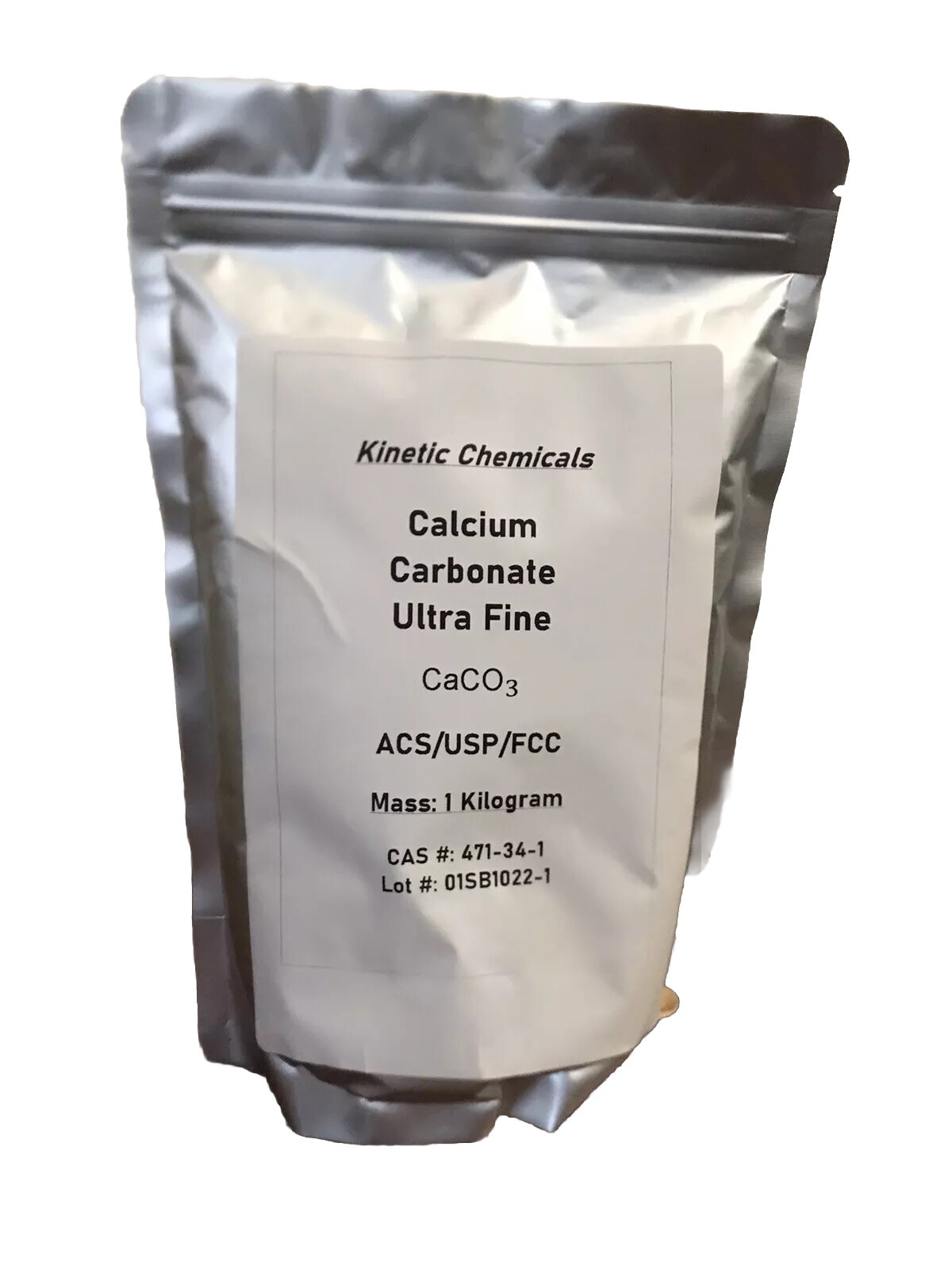 Calcium Carbonate – Ultra Fine – ACS Grade – 98.9% Regent – 5LBS – CAS: 471-34-1